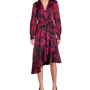 Alex Marie Red V-Neck Bishop Sleeve Sundress